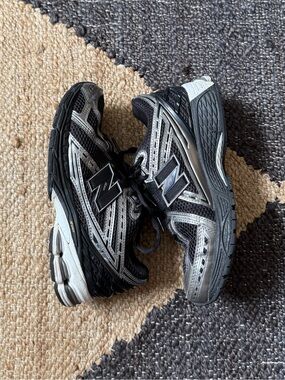 New Balance 1906 Black and Silver Athletic Sneakers